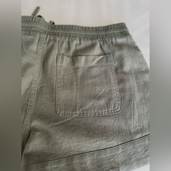 Universal Thread Olive Green Linen-Blend Shorts – Size Medium - Picture 10 of 11